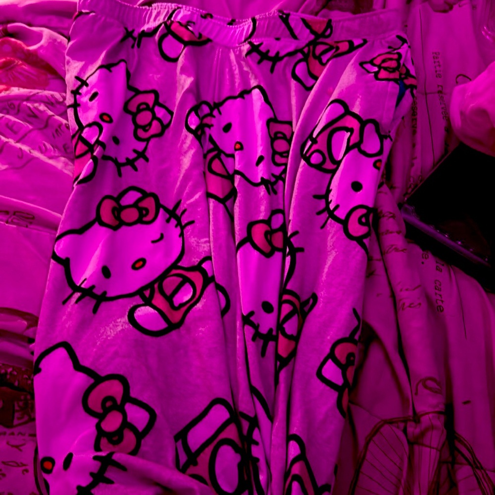 Pink and Grey Hello Kitty Pajama Pants